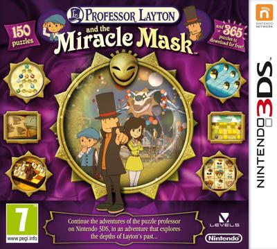 Nintendo Professor Layton and the Miracle Mask, 3DS Nintendo 3DS Basis Engels