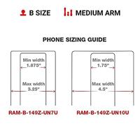 Ram X-Grip Large Phone Mount with Handlebar U-Bolt Base - Medium - thumbnail