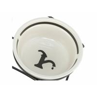 Voerbak voor honden Trixie Wit Zwart Ø 13 cm 250 ml - thumbnail