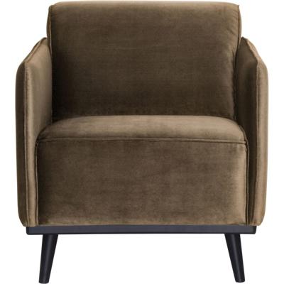 WOOOD Fauteuil 'Statement' Velvet, kleur Taupe
