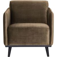 WOOOD Fauteuil 'Statement' Velvet, kleur Taupe - thumbnail