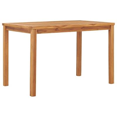 7-delige tuinset 120x70 cm massief teakhout