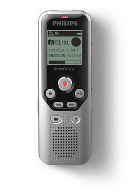 Philips DVT1250 dictaphone Intern geheugen & flash-kaart Zwart, Grijs