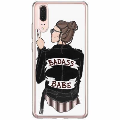Huawei P20 siliconen hoesje - Badass babe
