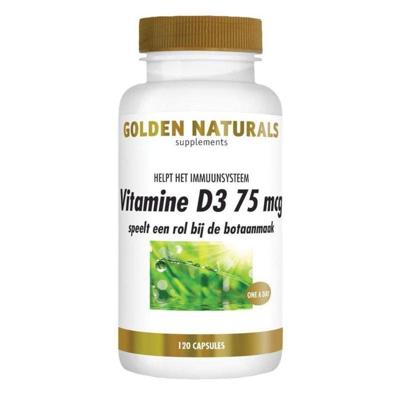 Golden Naturals Vitamine D3 75mcg Capsules Golden Naturals Vitamine D3 75mcg Capsules