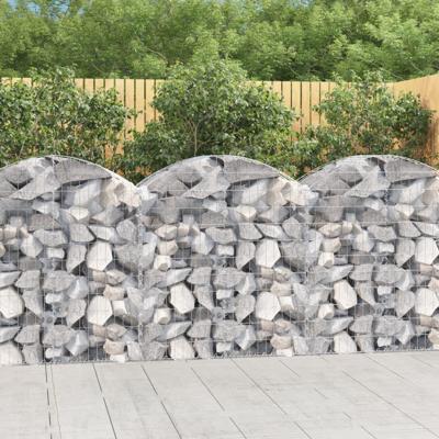 VidaXL Schanskorf gewelfd 100x50x100/120 cm gegalvaniseerd ijzer VidaXL Schanskorf gewelfd 100x50x100/120 cm gegalvaniseerd ijzer