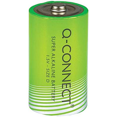 Q-CONNECT batterij, alkaline, D, blister van 2 stuks - thumbnail