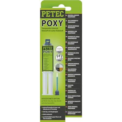 PETEC universeel lijm "poxy" 2k adhesive 24ml sb double syringe