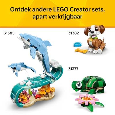 LEGO® CREATOR 31376 3-in-1 set van nieige hamster met bloem (31376)
