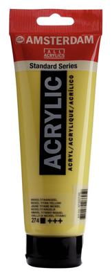 Royal Talens Amsterdam Standard Series Acrylverf Tube 250 ml - Nikkeltitaangeel 274