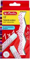 Herlitz® bordkrijt, papierhoes, schrijfkleur: wit (12 stuks), je ontvangt 5 verpakkingen à 12 stuks - thumbnail