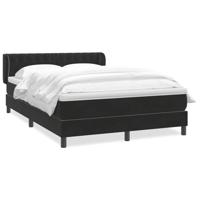 Boxspring met matras fluweel zwart 160x210 cm - thumbnail