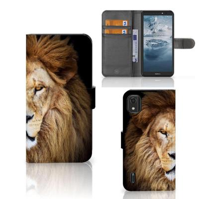 Nokia C2 2nd Edition | Telefoonhoesje | Met pasjeshouder | Leeuw