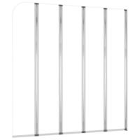 VidaXL Badwand 120x140 cm gehard glas transparant - thumbnail