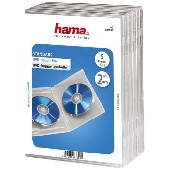 Hama Dubbele DVD Box Transparant 5stuks