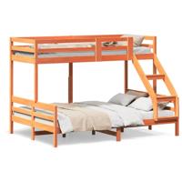Stapelbed massief grenenhout wasbruin 80x200/140x200 cm - thumbnail