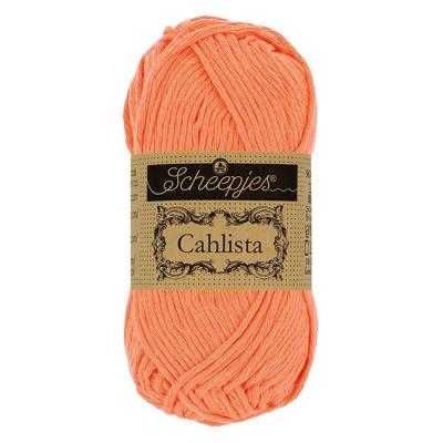 Scheepjes Cahlista 50g - 410 Rich Coral - Haakgaren / Breigaren