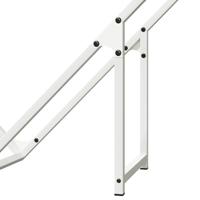 Brandhoutrek 100x25x100 cm koudgewalst staal wit - thumbnail