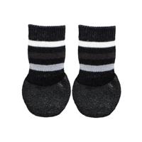Trixie hondensokken anti-slip met rubberlaag rondom zwart - thumbnail