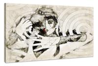 Schilderij - Abstracte Vrouw, Rotate, Ground, Premium Print, wanddecoratie - thumbnail