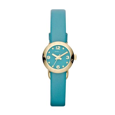 Horlogeband Marc by Marc Jacobs MBM1253 Leder Turquoise 10mm