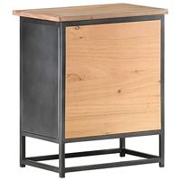 Nachtkastje 40x30x50 cm massief acaciahout grijs - thumbnail