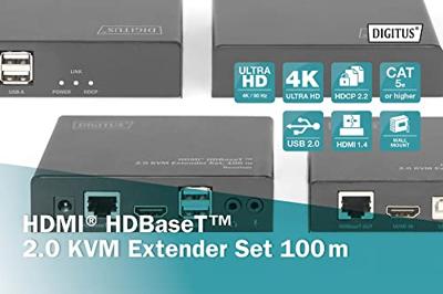 Digitus DS-55505 HDBaseT-extender (ontvanger) Via netwerkkabel RJ45 100 m