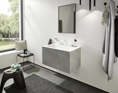 Hansgrohe Wastafelmengkraan Finoris Eengreeps 110 met PushOpen Waste Mat Wit - thumbnail