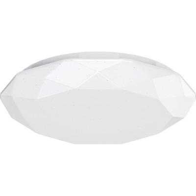 LED Plafondlamp Rond 24W - Koud Wit 6500K - Aluminium Mat Wit - Aigi Dian