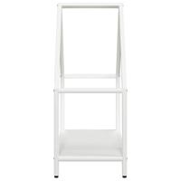 Brandhoutrek 60x25x60 cm koudgewalst staal wit - thumbnail