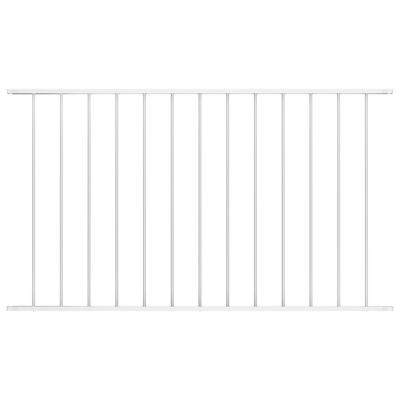 Hekpaneel 1,7x0,75 m gepoedercoat staal wit