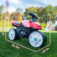 Falk loopfiets motorfiets - Street Champion - stille wielen - Rood - thumbnail