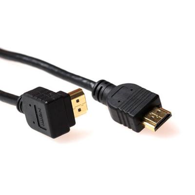 ACT 0,5 meter HDMI 8K High Speed kabel v2.0 HDMI-A male haaks - HDMI-A male recht