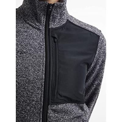 Craft 1912219 ADV Explore Heavy Fleece Jacket W - Grey Melange-Black - XS