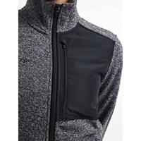 Craft 1912219 ADV Explore Heavy Fleece Jacket W - Grey Melange-Black - XS - thumbnail