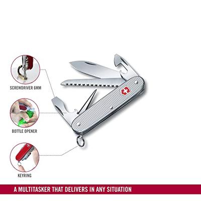 Victorinox Farmer 9 Functies Zakmes Zilver