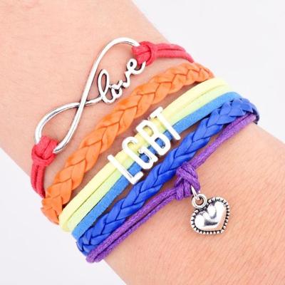 LGBT woorden regenboog armband (regenboog)