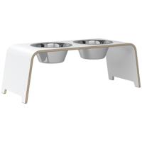 dogBar® Honden voerbar Beech Wood, wit, Maat: L - thumbnail