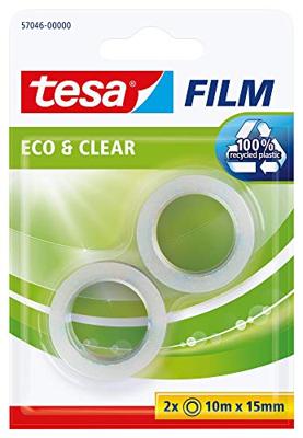tesa 57046-00000-01 tesafilm Eco & Clear Transparant (l x b) 10 m x 15 mm 2 stuk(s)