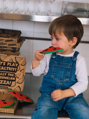 Pizza puzzel watermeloen OLI & CAROL meerkleurig Pizza puzzel watermeloen OLI & CAROL meerkleurig