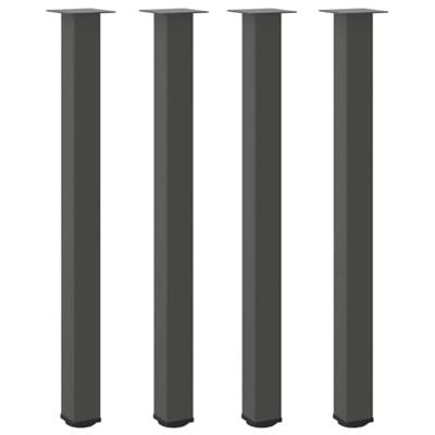 Bartafelpoten 4 st 110-112 cm staal antraciet