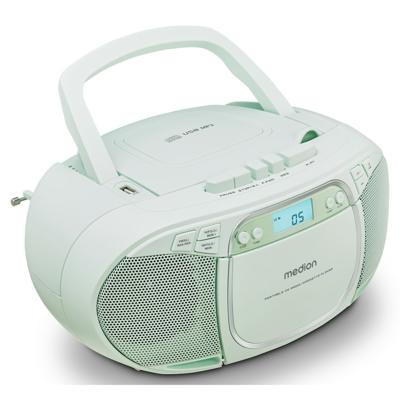 Radio CD - MEDION - FM - 2x2,2W RMS - Groen