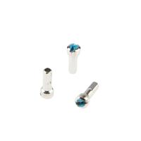 Alpina spaaknippel met ronde kop 14g/15.0mm/4/fg 2.3 abs/messing zilver (144 stuks) - thumbnail