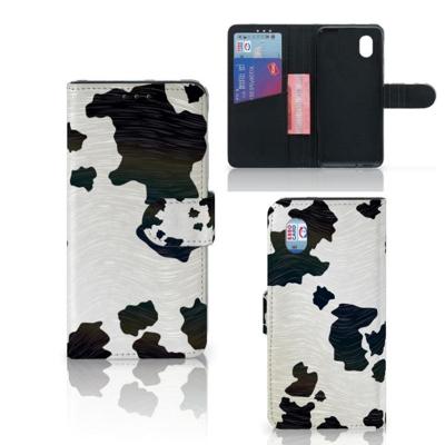 Alcatel 1B (2020) | Telefoonhoesje | Met pasjeshouder | Koeienvlekken