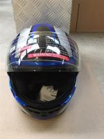 LP Integraalhelm l 59-60cm race blauw/zilver - thumbnail