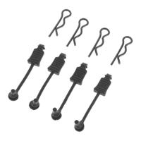 Arrma - Body Clip Retainers 1/8 Scale (Black) (4PCS) (AR390178) - thumbnail
