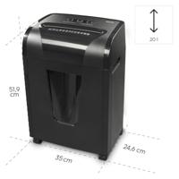 Hama Papiervernietiger Premium M10+ Shredder M Veiligheidsniveau P5 T5 E4 20l - thumbnail