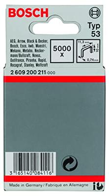 Bosch Accessoires Niet met fijne draad type 53 11,4 x 0,74 x 10 mm 5000st - 2609200211