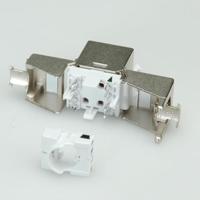 ROLINE Cat.6 (Class E)/Keystone, RJ-45, afgeschermd, zonder gereedschap, compact, zilverkleurig - thumbnail
