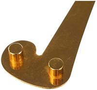 Berger & Schröter 814554 Middelpuntvinder (l x b x h) 133 x 45 x 10 mm Messing - thumbnail
